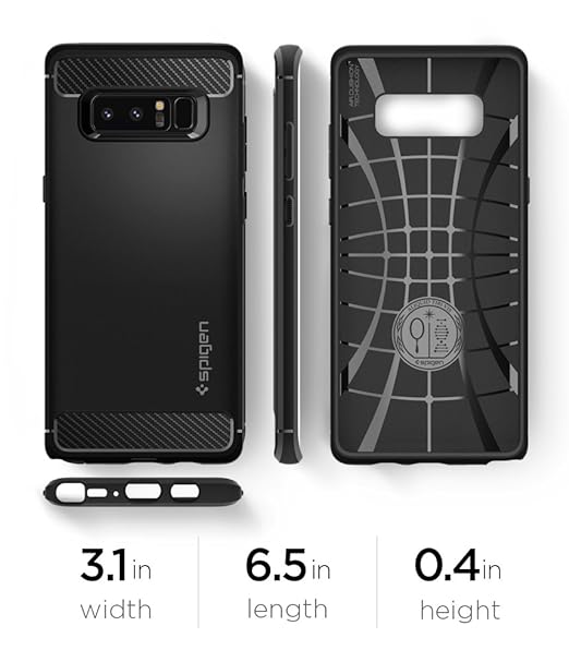Spigen - Rougged Armor (Matte Black) for Samsung Galaxy Note 8 - 1