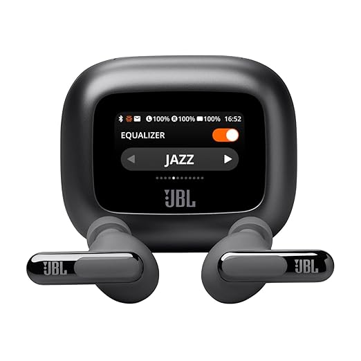 JBL New Launch Live Beam 3 TWS,Hi-Res Audio True ANC Earbuds,Smart Case with Touch Display,48H Playtime,Wireless Charging - 0
