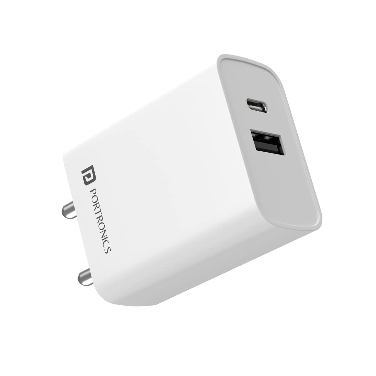 Portronics Adapto 70 33W Fast Wall Charging Adapter, Supports PPS Charging Via Type C Power Delivery & Mach USB Charger Fast Charging Compatible with - 0