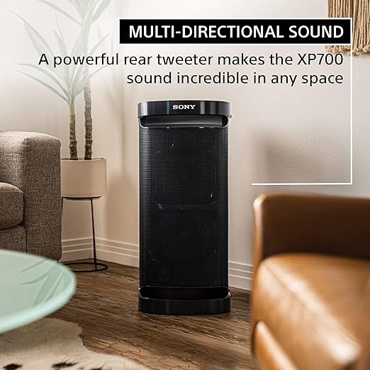 Sony SRS-XP700 Portable Wireless Bluetooth Party Speaker Mic/Guitar Input, IPX4 Splashproof Protection - 2