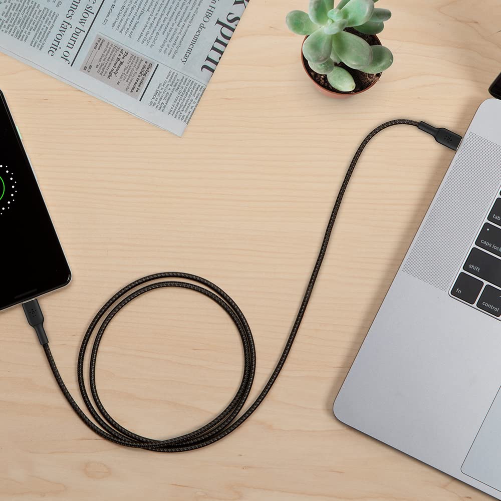 Belkin USB-C to USB-C Braided 3.3 Feet (1 Meter) Fast charging Type C Cable - 1