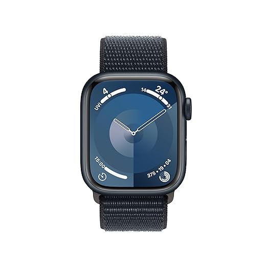 Apple Watch Series 9 [GPS 41mm] Smartwatch with Midnight Aluminum Case with Midnight - 1