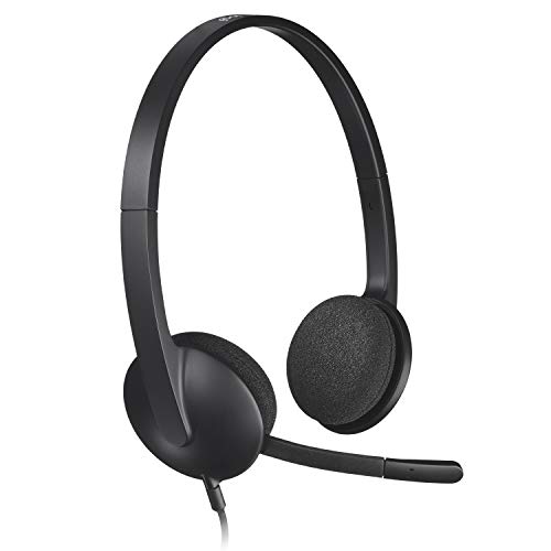Logitech H340 Stereo Wired Over Ear Headphones With Mic With Noise-Cancelling, Usb, Pc/Mac/Laptop - Black - 0