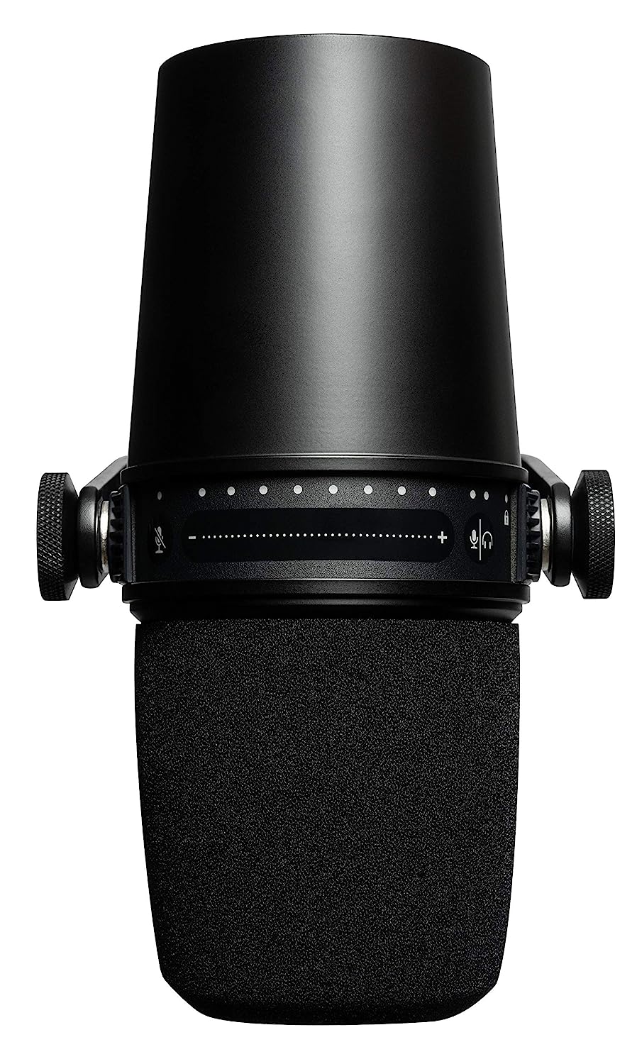 Shure MV7 USB Microphone with Tripod, for Podcasting, Recording, Streaming & Gaming, Built-in Headphone Output, All Metal USB/XLR Dynamic Mic, Voice-I Total - 1