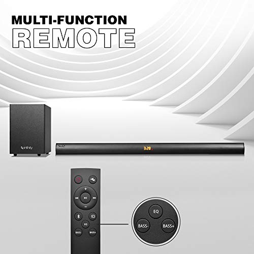 Infinity (JBL) Sonic B200WL, 160W Soundbar with Wireless Subwoofer, 2.1 Channel Home Theatre with Remote, Bluetooth, Optical Input, USB & AUX Connectivity - 4