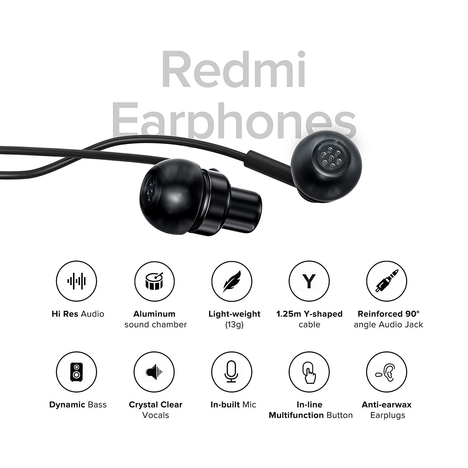 REDMI Wired High Definition in-Ear Earphones - 3