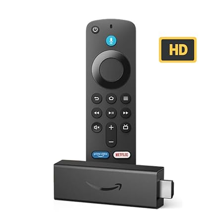 Amazon Fire TV Stick HD, Alexa Voice Remote with TV power & volume controls, full HD streaming device - 0