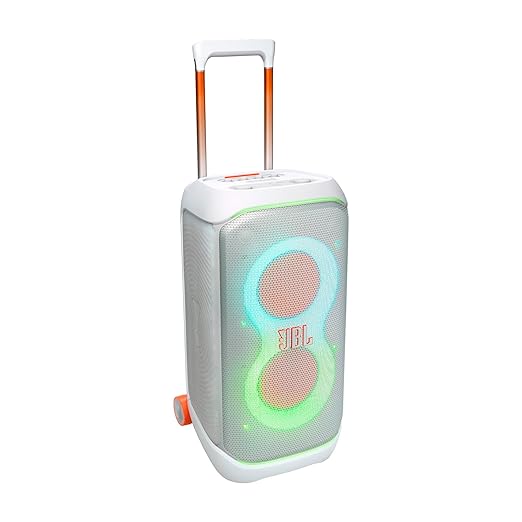 JBL Partybox 320, Portable Bluetooth 240W Party Speaker, AI Sound Boost, Futuristic Light Show, Multispeaker Connection - 4