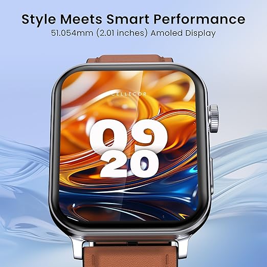 CELLECOR M9 Pro Blaze, 2.01" Amoled Display with Rotating Crown, Voice Assistance, Advanced Chipset - 1