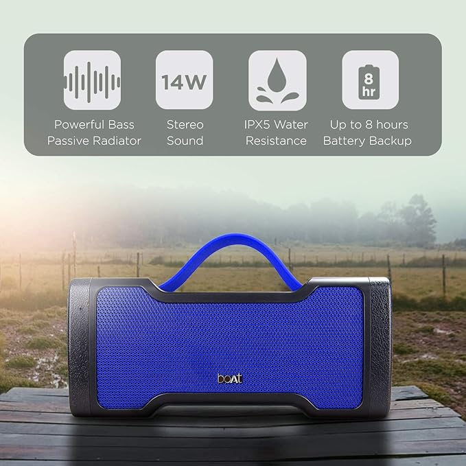 boAt Stone 1000 14W Bluetooth Speaker with 8 Hours Playback, Bluetooth v5.0 & IPX5 - 1