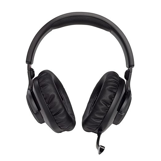 JBL Free WFH , Over Ear Headset with Detachable Voice-Focus Noise Cancelling Mic Wired - 1