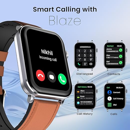 CELLECOR M9 Pro Blaze, 2.01" Amoled Display with Rotating Crown, Voice Assistance, Advanced Chipset - 2