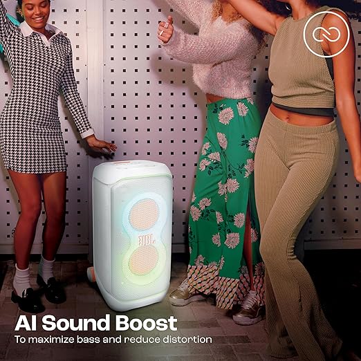 JBL Partybox 320, Portable Bluetooth 240W Party Speaker, AI Sound Boost, Futuristic Light Show, Multispeaker Connection - 1