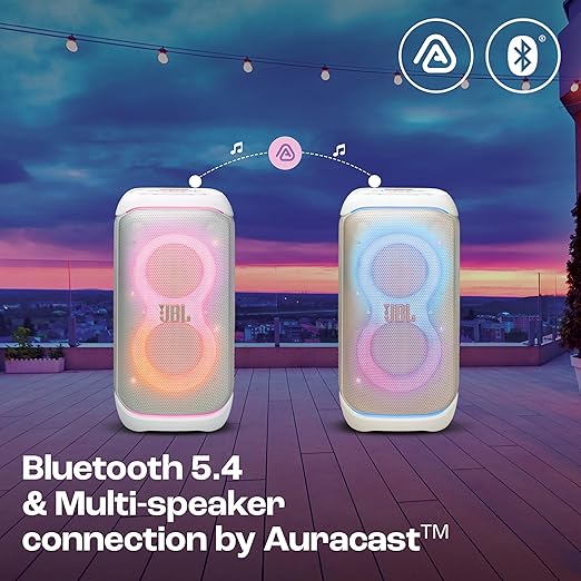 JBL Partybox 320, Portable Bluetooth 240W Party Speaker, AI Sound Boost, Futuristic Light Show, Multispeaker Connection - 0