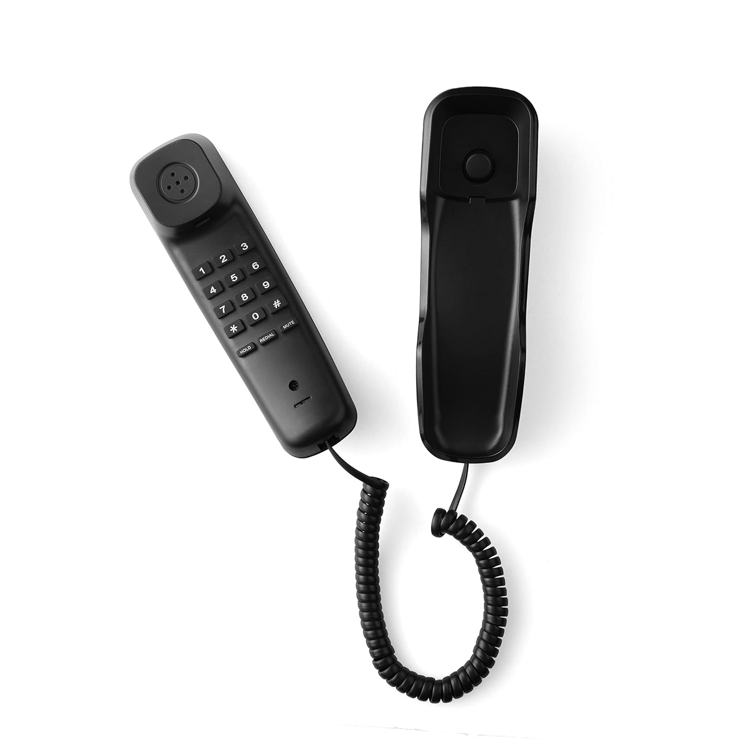 Hola! TF 510 Corded Landline Phone, Wall/Desk Mountable, Clear Call Quality, Compact Design, Redial/Mute/Hold Function (Made in India) - 1