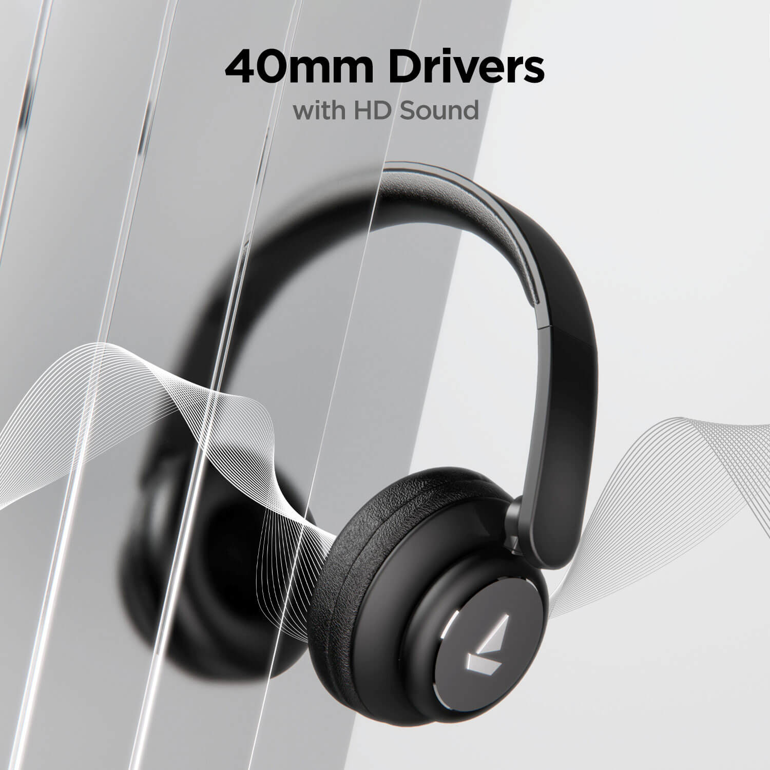 boAt Rockerz 450, 15 HRS Battery, 40mm Drivers, Padded Ear Cushions, Integrated Controls - 0