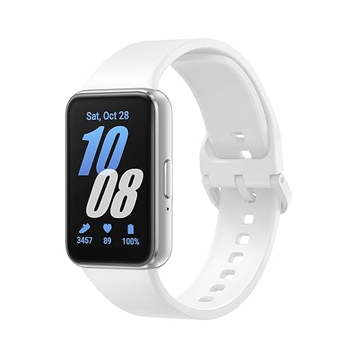 Samsung Galaxy Fit3 Light and Sleek Fitness Band, 13 Days Battery, 100+ Exercises and Sleep Tracking - 0