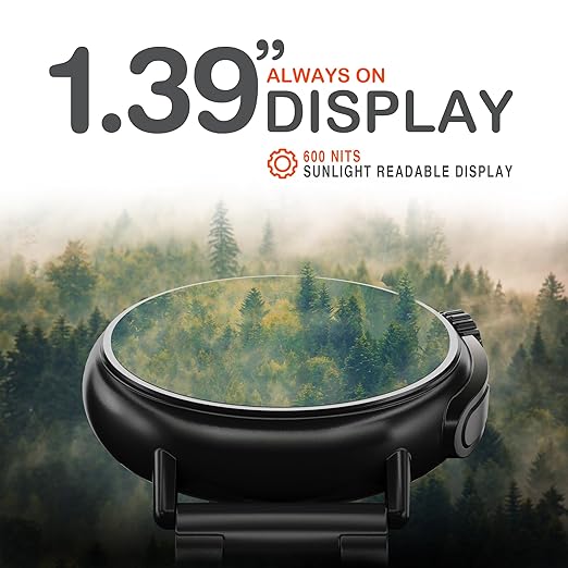 HAMMER Active 3.0 1.39" Display BT Calling Smart Watch with Metal Strap, Always On Display, Health Tracking - 3